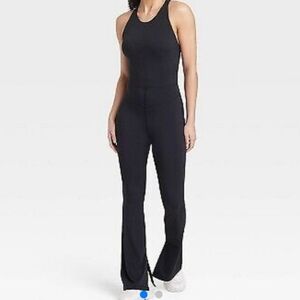 JoyLab Black High Neck Athletic Jumpsuit